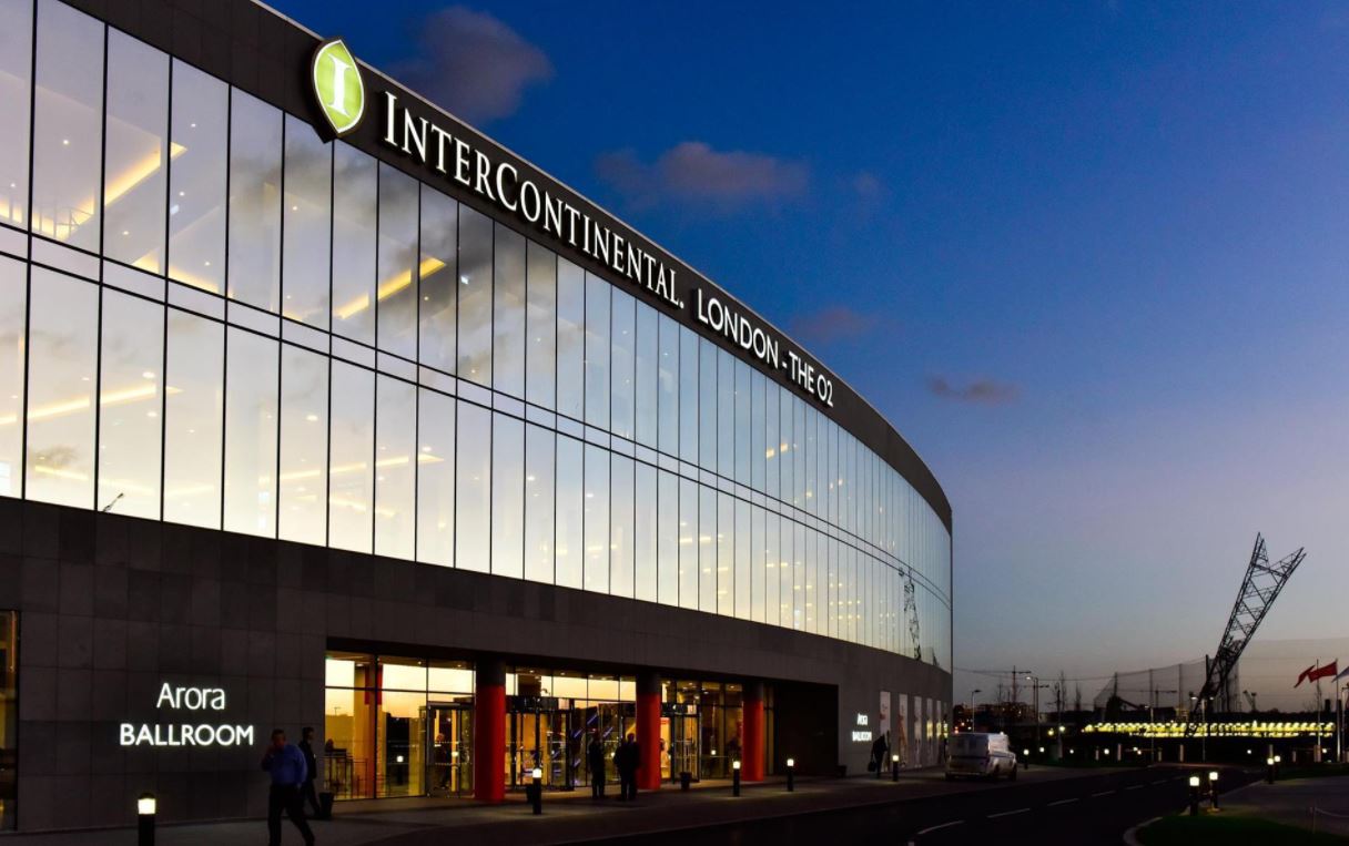 illuminated sign manufacturers – London continental at The O2 illuminated sign manufacturers – London continental at The O2