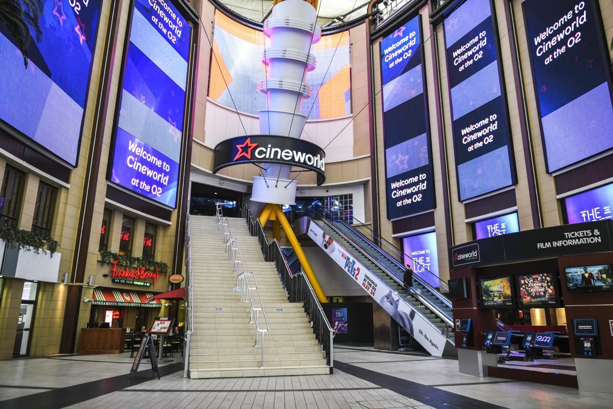 Cineworld display signage helping them during the Covid-19 Pandemic